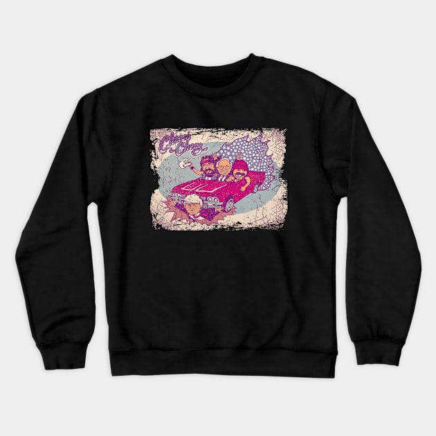 Cute Art Up In Smoke, Chong Comedy Crewneck Sweatshirt by Black Demon Bear